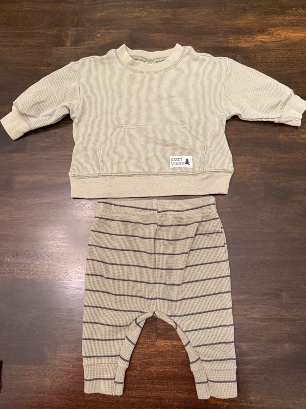 Carter's Olive Cozy Vibes Knit Baby Set